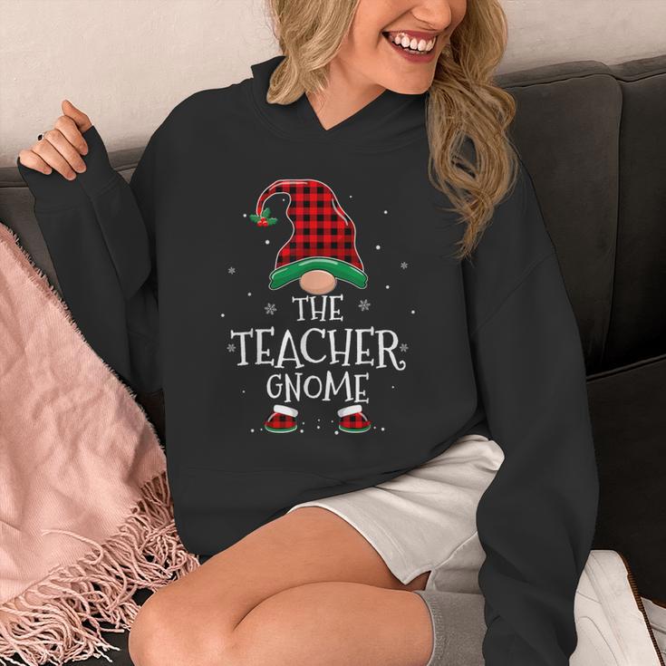 Teacher Gnome Xmas Family Matching Plaid Christmas Gnomes Unisex Hoodie, funny design Teacher Gnome Xmas Family Matching Plaid Christmas Gnomes Unisex Hoodie, funny design