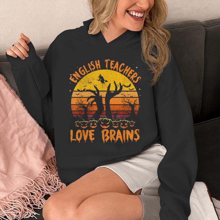 Teacher Halloween All English Teachers Love Brains Unisex Hoodie, English Teacher Gifts, funny design