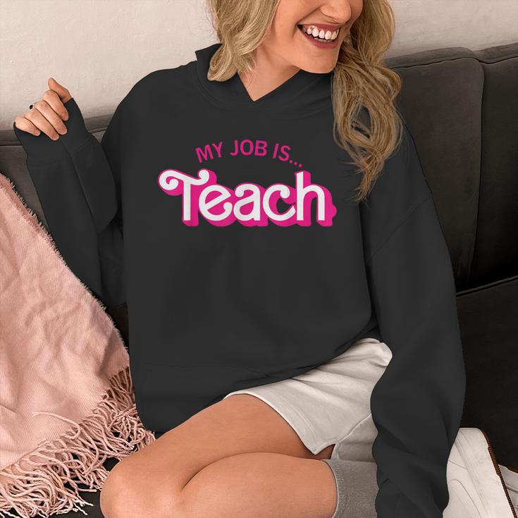 Teacher Life My Job Is Teach Unisex Hoodie, funny design Teacher Life My Job Is Teach Unisex Hoodie, funny design