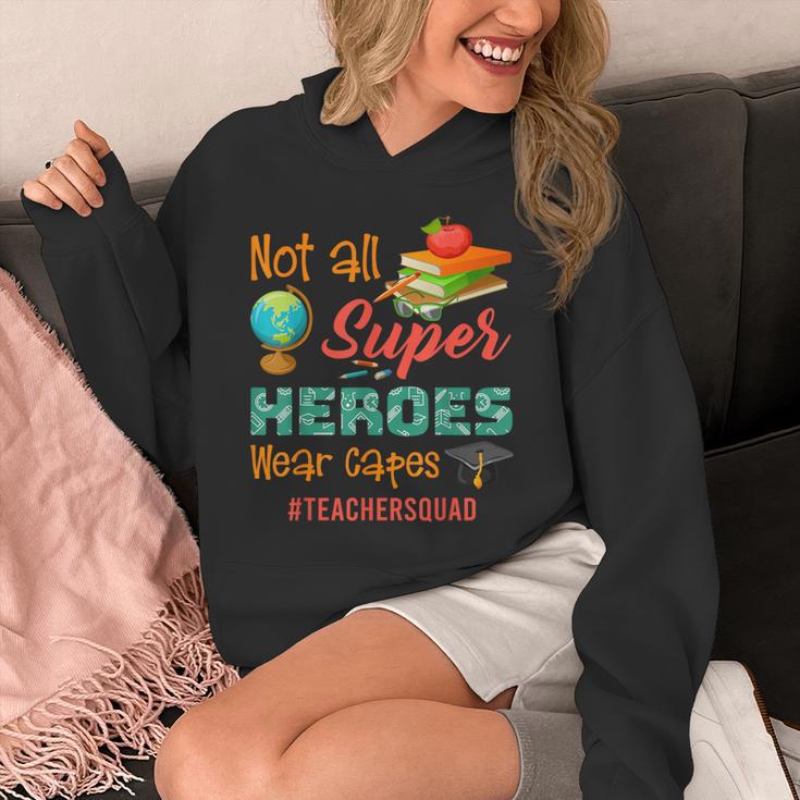 Teacher Not All Superheroes Wear Capes Teacher Squad Unisex Hoodie, funny design Teacher Not All Superheroes Wear Capes Teacher Squad Unisex Hoodie, funny design