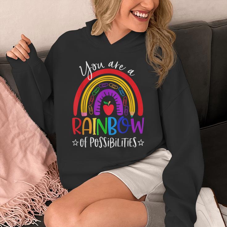 Teacher You Are a Rainbow Of Possibilities Funny Unisex Hoodie, funny design Teacher You Are a Rainbow Of Possibilities Funny Unisex Hoodie, funny design