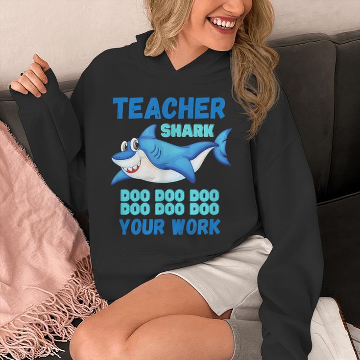 Teacher Shark Do Your Work Unisex Hoodie, funny design