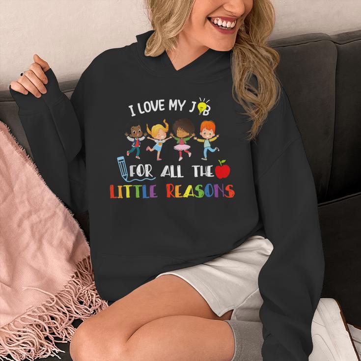 Teacher Shirt I Love My Job For All The Little Reasons Unisex Hoodie, funny design