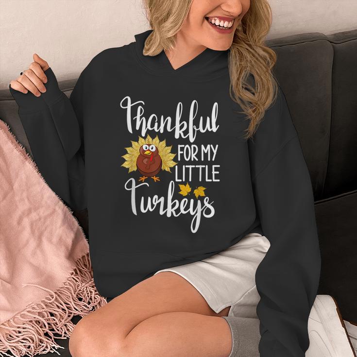 Teachers Thanksgiving Thankful For My Little Turkeys Unisex Hoodie, funny design