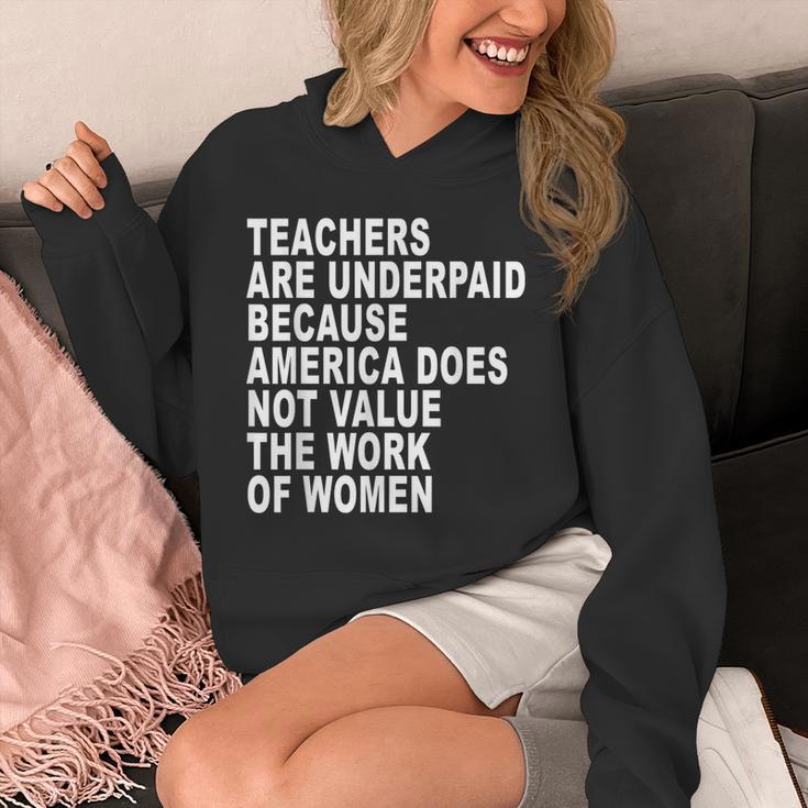 Teachers Are Underpaid Because America Does Not Value Men Women Unisex Hoodie, funny design Teachers Are Underpaid Because America Does Not Value Men Women Unisex Hoodie, funny design
