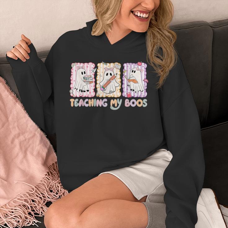 Teaching Is My Boos Teacher Ghost Halloween Women Girls Unisex Hoodie, funny design Teaching Is My Boos Teacher Ghost Halloween Women Girls Unisex Hoodie, funny design