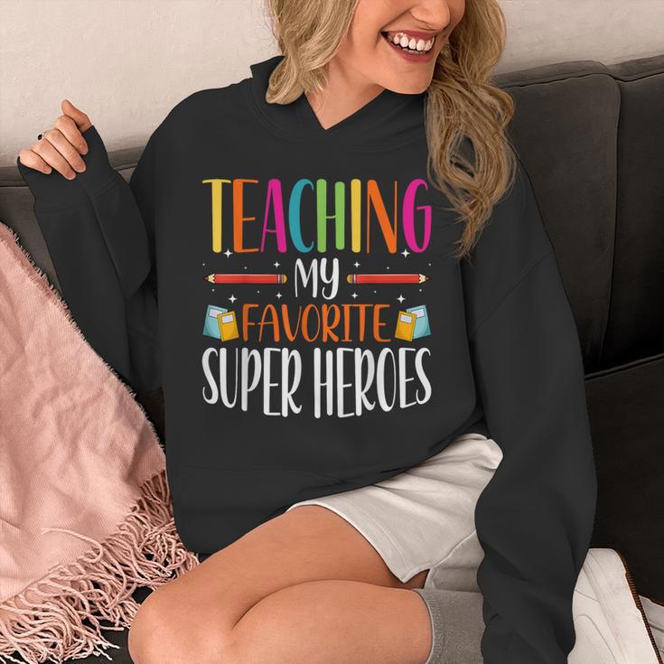 Teaching My Favorite Superheros Men Women SPED Teacher Unisex Hoodie, funny design
