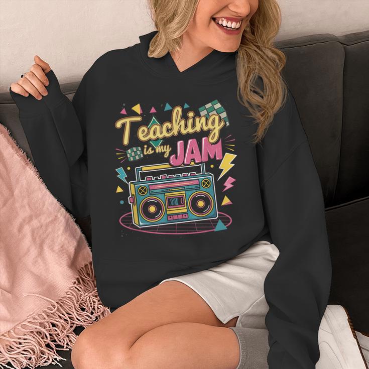 Teaching Is My Jam Groovy Retro Teacher Back To School Unisex Hoodie, Groovy Teacher Gifts, funny design Teaching Is My Jam Groovy Retro Teacher Back To School Unisex Hoodie, Groovy Teacher Gifts, funny design
