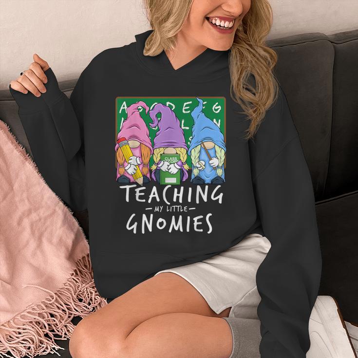 Teaching My Little Gnomies With Gnome For Teacher Women Unisex Hoodie, funny design