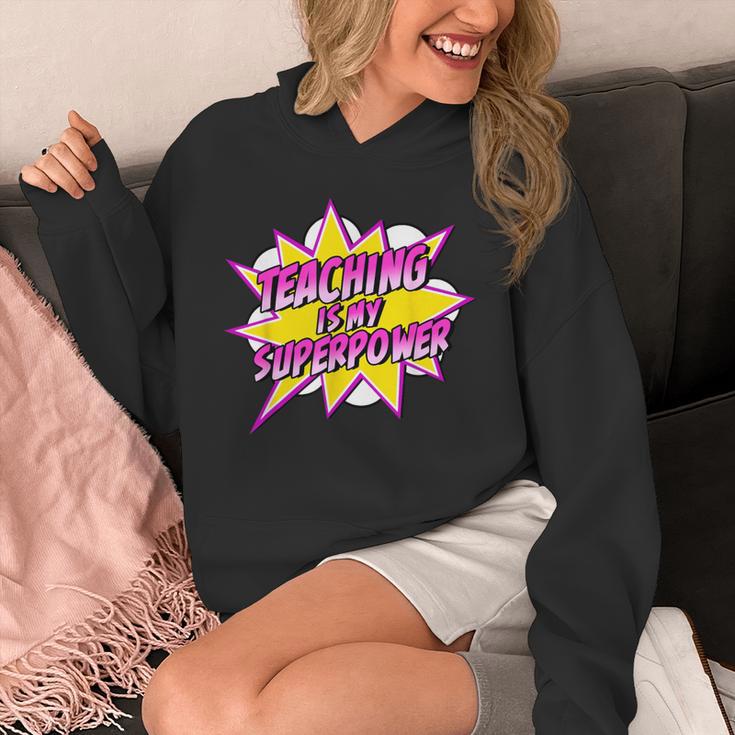 Teaching Is My Superpower Retro Comic Super Teacher Unisex Hoodie, Super Teacher Gifts, funny design Teaching Is My Superpower Retro Comic Super Teacher Unisex Hoodie, Super Teacher Gifts, funny design