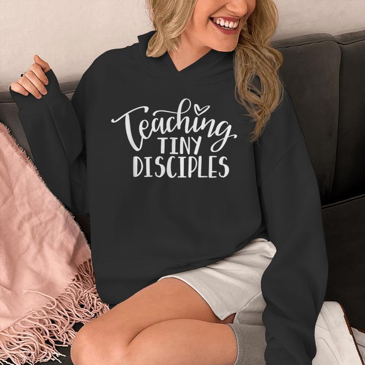 Teaching Tiny Disciples Christian Teacher Unisex Hoodie, funny design