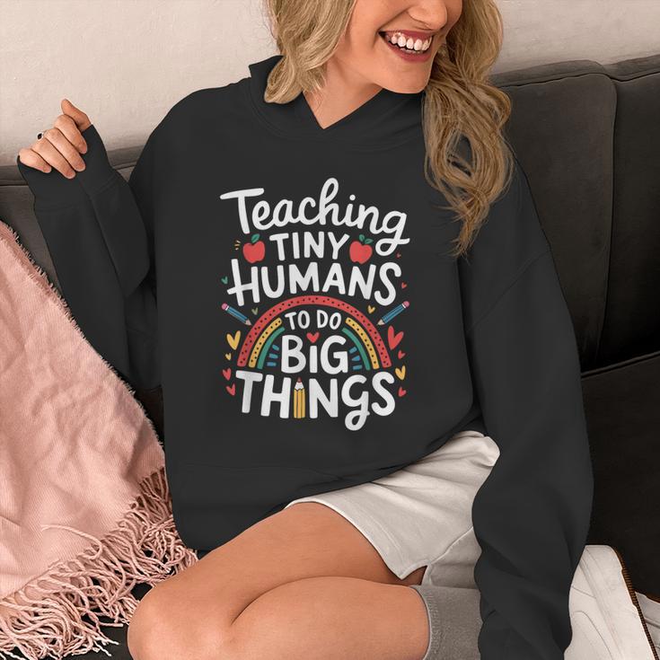 Teaching Tiny Humans Big Things I Teacher Unisex Hoodie, funny design Teaching Tiny Humans Big Things I Teacher Unisex Hoodie, funny design
