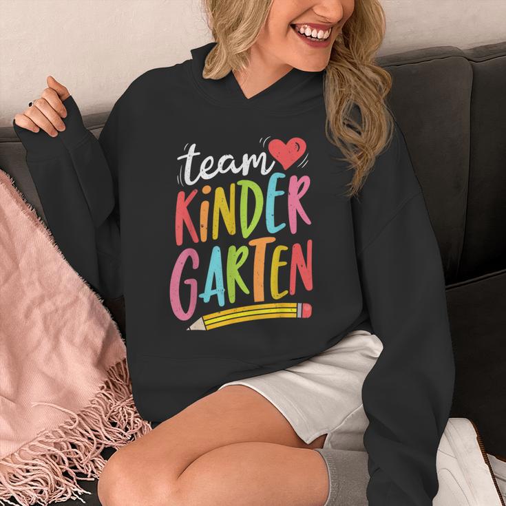 Team Kindergarten Teacher Student Back To School Unisex Hoodie, funny design