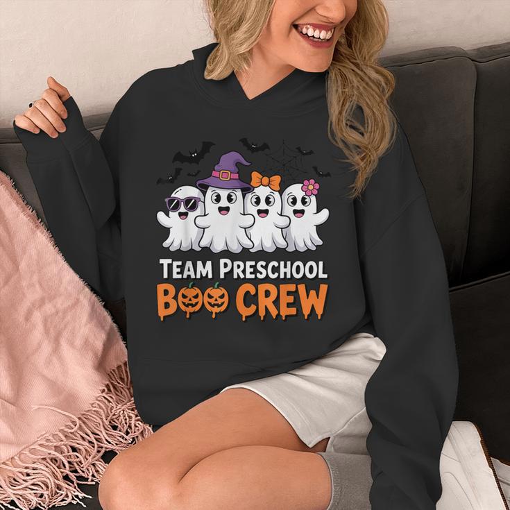 Team Preschool Boo Crew Halloween Teacher Student Costume Unisex Hoodie, funny design
