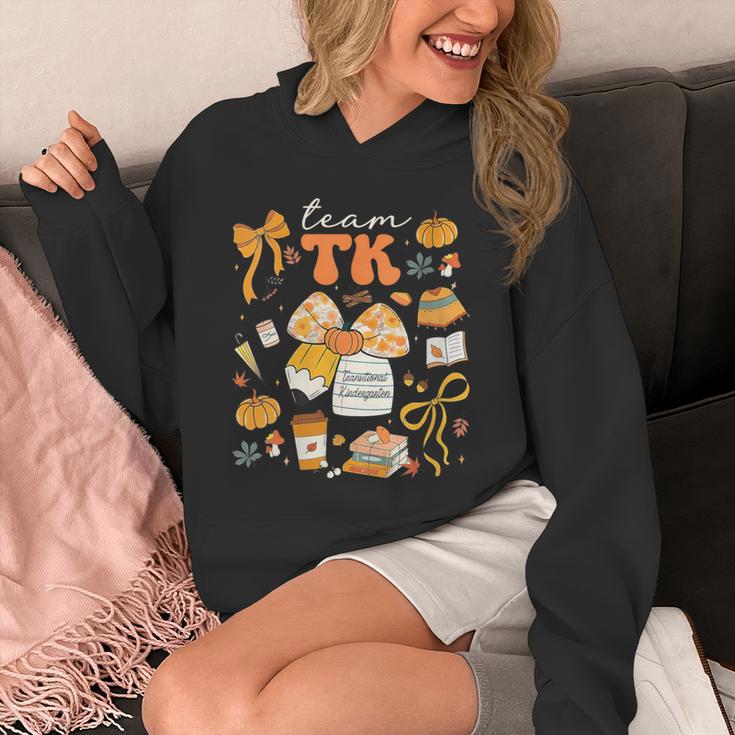 Team TK Crew Preppy Coquette Bow Pumpkin Fall TK Teacher Unisex Hoodie, funny design Team TK Crew Preppy Coquette Bow Pumpkin Fall TK Teacher Unisex Hoodie, funny design
