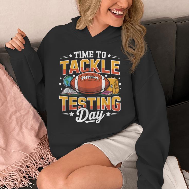 Test Day State Football Tackle Testing Day Sports Teacher Unisex Hoodie, funny design
