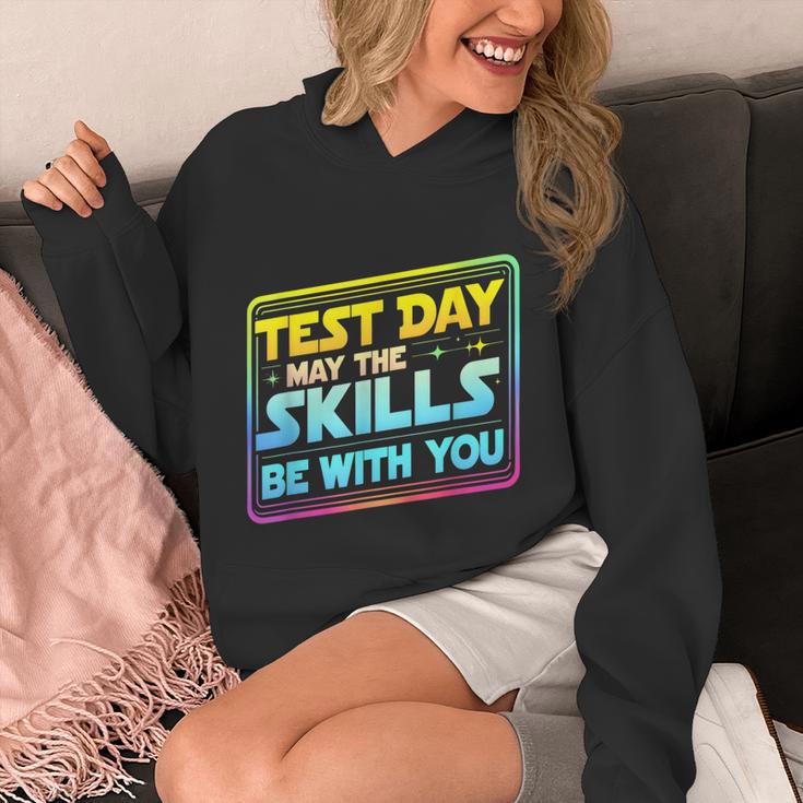Testing Day Test Day May The Skills Be With You Teacher Unisex Hoodie, funny design Testing Day Test Day May The Skills Be With You Teacher Unisex Hoodie, funny design
