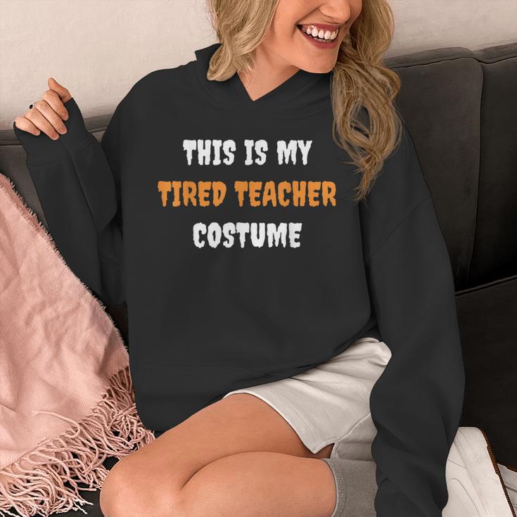 This Is My Tired Teacher Costume Apparel Halloween Teacher Unisex Hoodie, funny design
