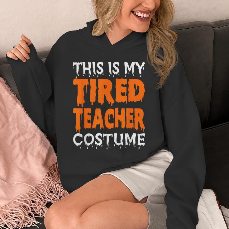 This Is My Tired Teacher Costume Quick Easy Lazy Halloween For Men Women Unisex Hoodie, funny design