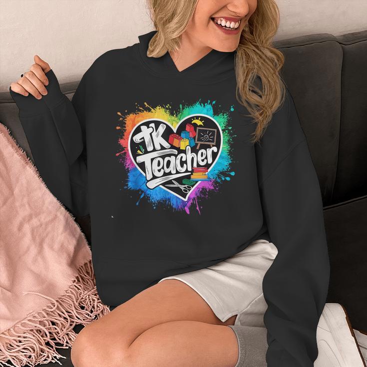 TK Teacher Transitional Kindergarten Heart Back To School Unisex Hoodie, funny design