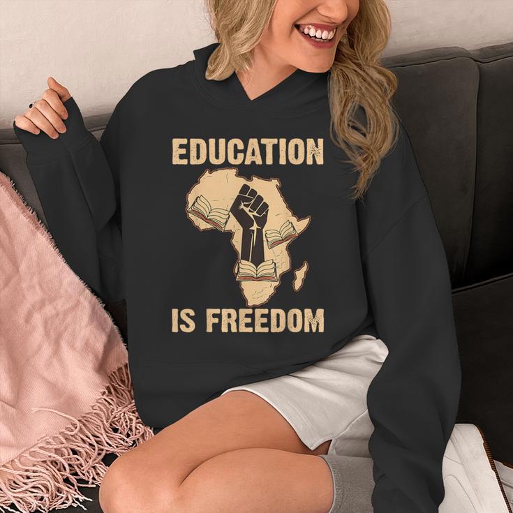 History Education Is Freedom African Map Black Teacher Unisex Hoodie, History Teacher Gifts, funny design