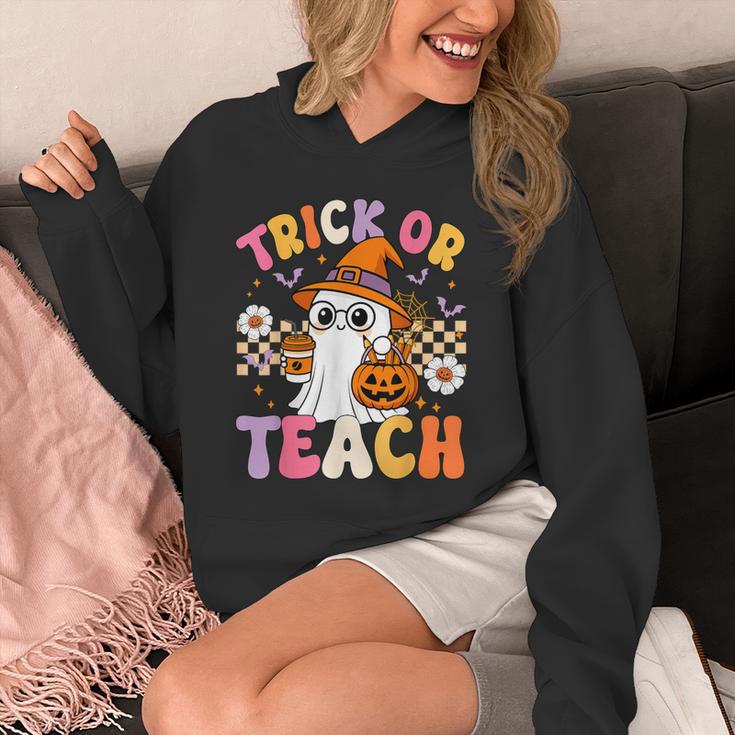 Trick Or Teach Cute Ghost Coffee Pumpkins Halloween Teacher Unisex Hoodie, funny design Trick Or Teach Cute Ghost Coffee Pumpkins Halloween Teacher Unisex Hoodie, funny design