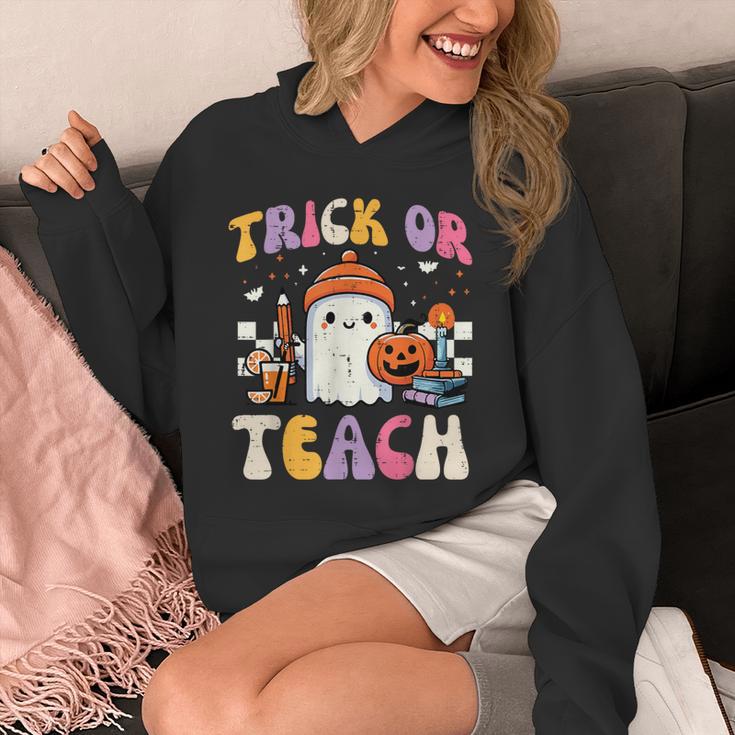 Trick Or Teach Ghost Teacher School Halloween Men Women Unisex Hoodie, funny design