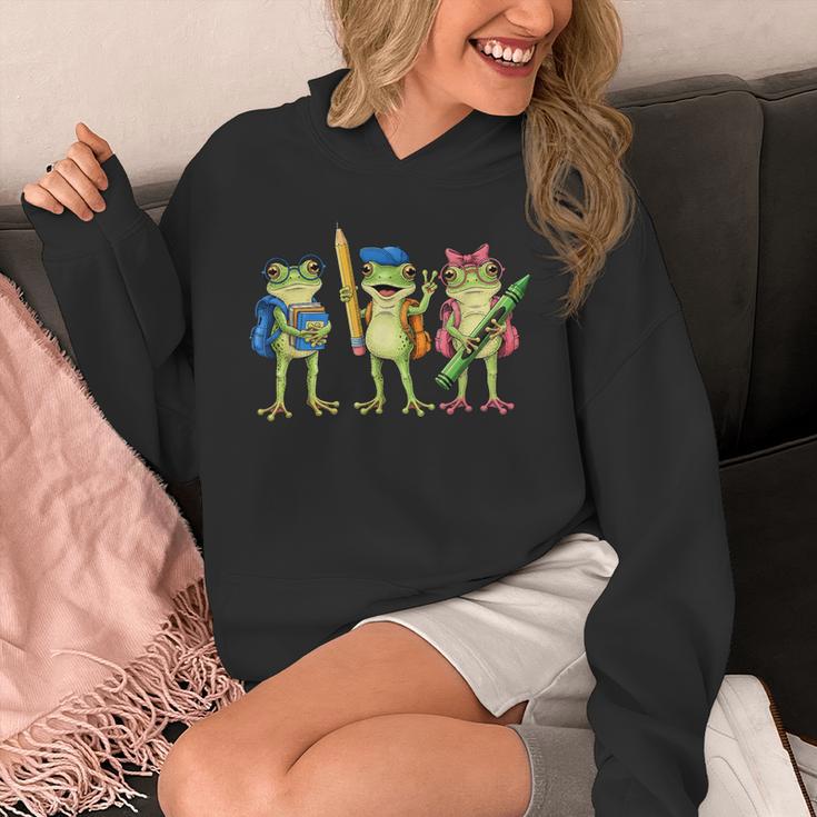Trio Cute Frogs Welcome Back To School Teachers Girls Boys Unisex Hoodie, funny design Trio Cute Frogs Welcome Back To School Teachers Girls Boys Unisex Hoodie, funny design