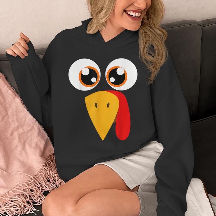 Turkey Face Halloween Costume Thanksgiving Teacher Nurse Unisex Hoodie, funny design