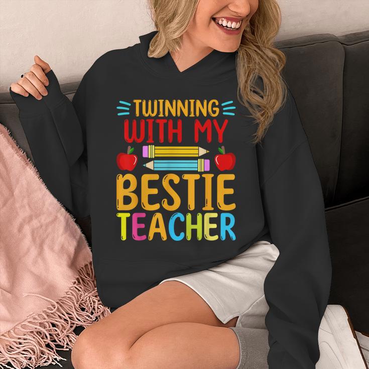 Twinning With My Bestie Teacher Boy Spirit Week Twin Day Unisex Hoodie, funny design