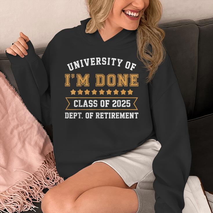 University Of I'm Done Teacher Retirement 2025 Unisex Hoodie, funny design
