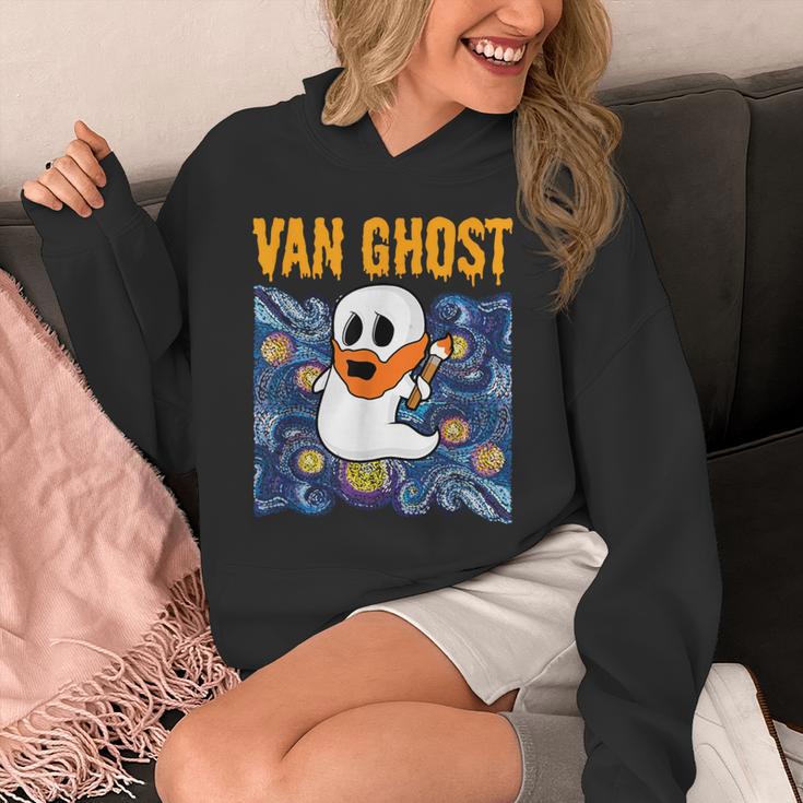 Van Ghost Art Teacher Halloween Van Gogh Starry Night Unisex Hoodie, funny design Van Ghost Art Teacher Halloween Van Gogh Starry Night Unisex Hoodie, funny design