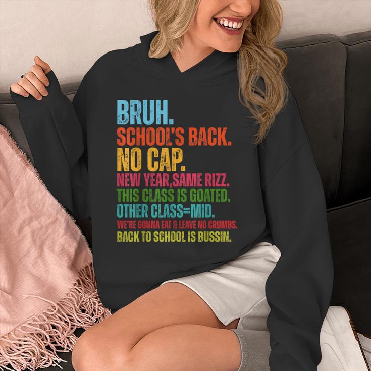 Vintage Bruh We Back No Cap Bruh We'Re Back Student Teacher Unisex Hoodie, funny design Vintage Bruh We Back No Cap Bruh We'Re Back Student Teacher Unisex Hoodie, funny design
