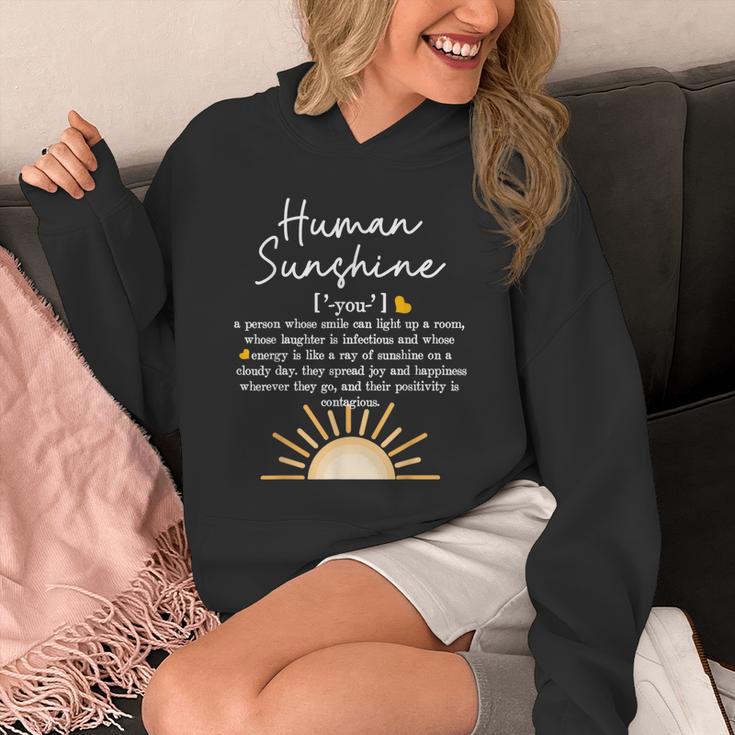 Vintage Human Sunshine Definition Teachers Mom Boss Women Unisex Hoodie, Couple Gifts, funny design
