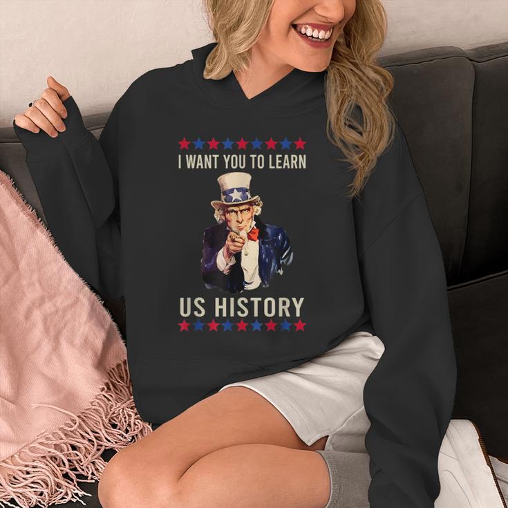 I Want You To Learn US History American Teacher School For Men Women Unisex Hoodie, History Teacher Gifts, funny design