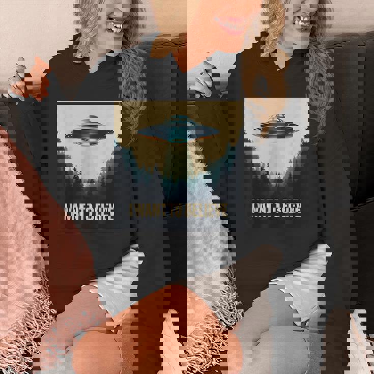 I Want To Believe ヴィンテージ Ufo エイリアン クラフト 夢の出会い パーカー