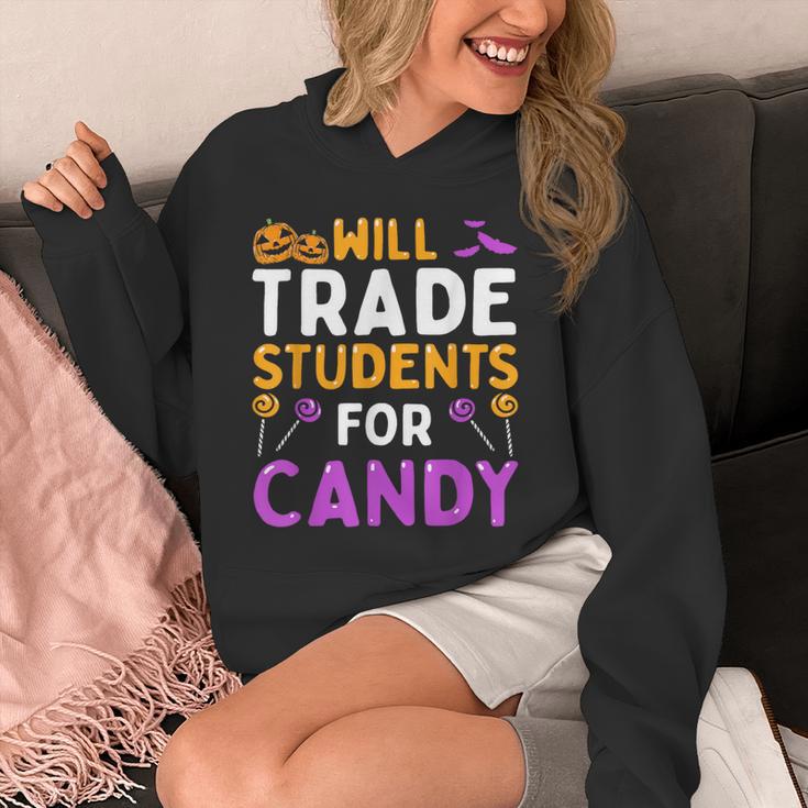 Will Trade Students For Candy Cute Halloween Costume Teacher For Men Women Kids Unisex Hoodie, funny design