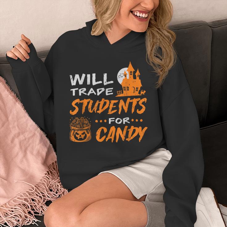 Will Trade Students For Candy Halloween Costume Teacher Unisex Hoodie, funny design Will Trade Students For Candy Halloween Costume Teacher Unisex Hoodie, funny design