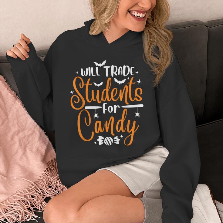 Will Trade Students For Candy Halloween Costume Teacher Unisex Hoodie, funny design