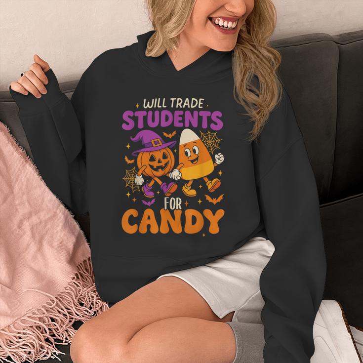 Will Trade Students For Candy Shirt Fun Candy Corn Teacher Unisex Hoodie, funny design