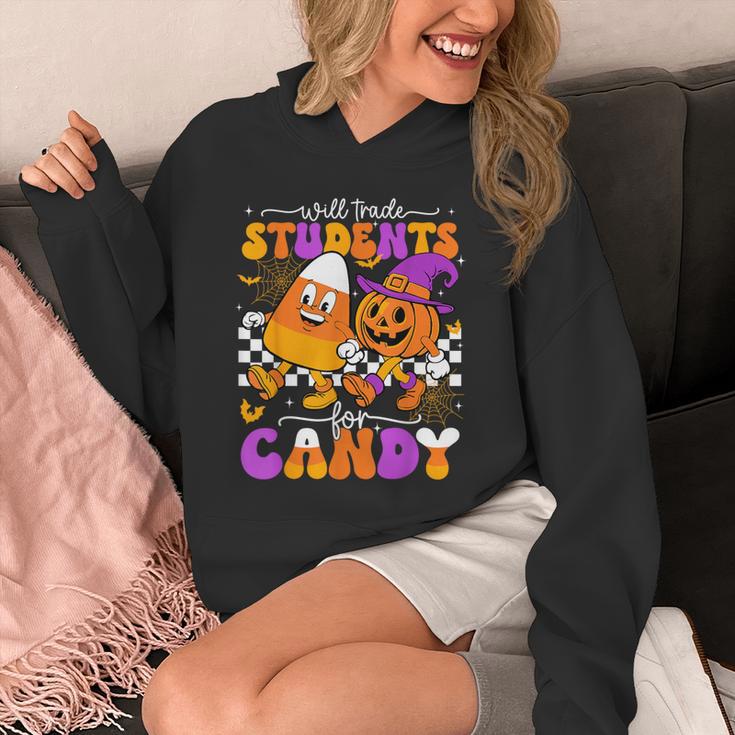 Will Trade Students For Candy Teacher Halloween Unisex Hoodie, funny design Will Trade Students For Candy Teacher Halloween Unisex Hoodie, funny design