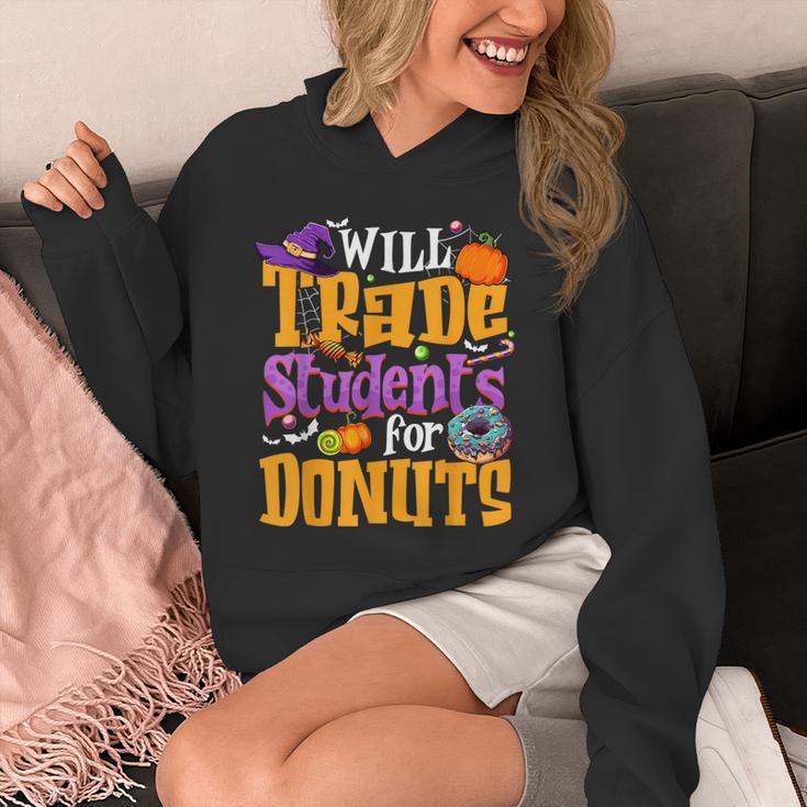 Will Trade Students For Donuts Halloween Teacher Unisex Hoodie, funny design Will Trade Students For Donuts Halloween Teacher Unisex Hoodie, funny design