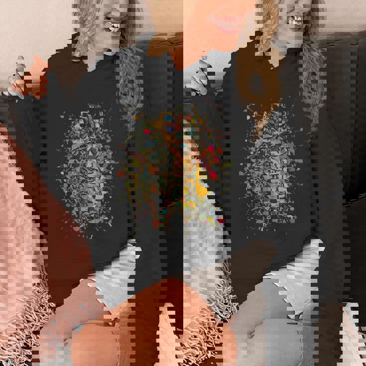 アメリカ先住民のココペリ カラフルスプラッシュ4 ファンの楽しみ パーカー