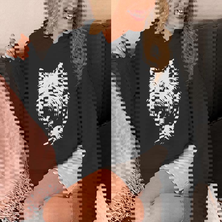 ウエスト ハイランド ホワイト テリア ピーキングドッグ ウェスティ デザイン パーカー