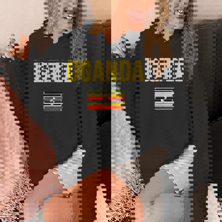 ウガンダ ウガンダの国旗 パーカー