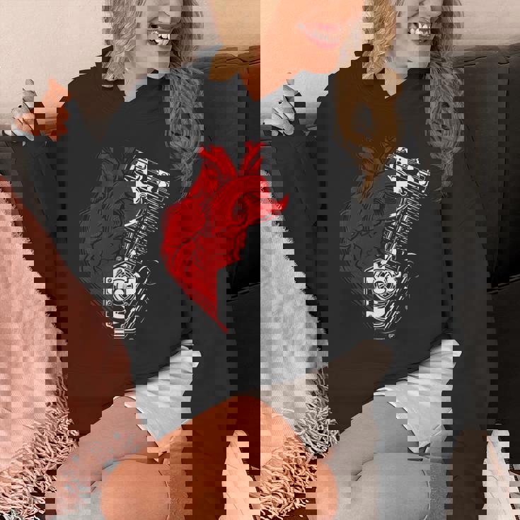 オートバイ エンジン バイカー アンチバレンタインデー 面白いグラフィック パーカー