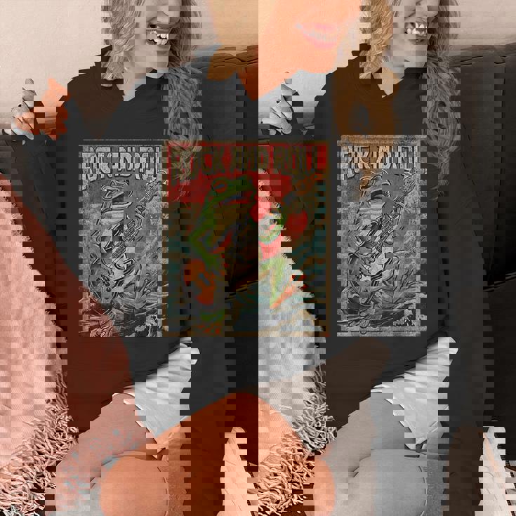 カエル 演奏 ベース ギター ロック オン ヴィンテージ ロック ギタリスト カエル パーカー