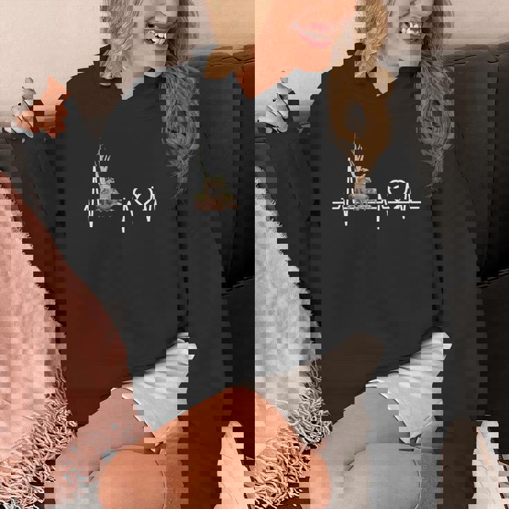 カエルのハートビート 長袖tシャツ パーカー