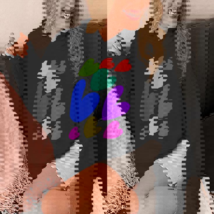 カラフルハート パーカー