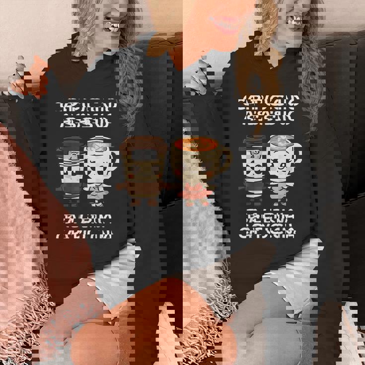 カワイイカプチーノ アサシーノ バレリーナ イタリアン ブレイン ミーム パーカー